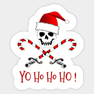 Pirate Santa Yo Ho Sticker